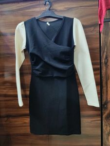 Chic Colorblock Mini Dress