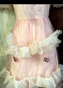 KoreanPink Ruffled Layered Party Dress🤍💖