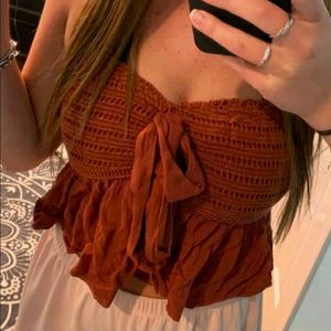 Sweetheart Neckline Crop Top