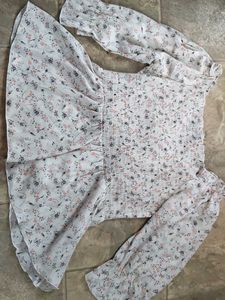 Floral Print Ruched top