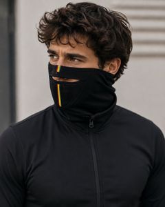 Stylish Black Face Mask with Rasta Stripes