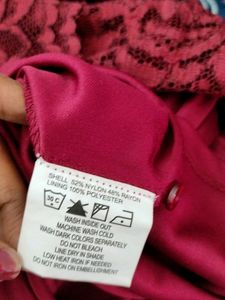 Maroon Lace Tops (Women's)