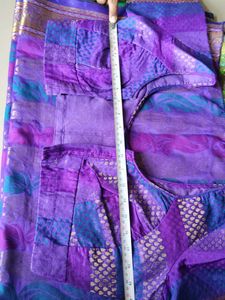Vibrant Purple Saree with Blouse
