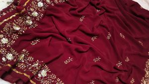 kadana an aari tari work 🎀 saree 🔥