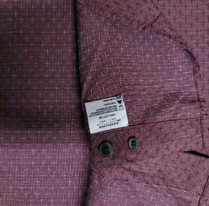 Arrow Men's Burgundy Printed Formal Shirt