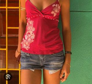 Embellished Pink Cami Top