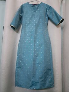 Blue Kurta Set with Pants &amp; Dupatta