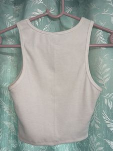 Ribbed Tank Top - white