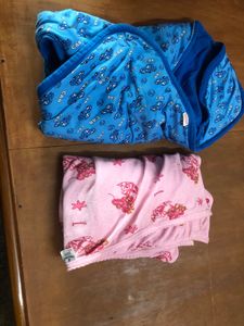 Baby Cotton Sleeping Bag And Bedsheet Combo