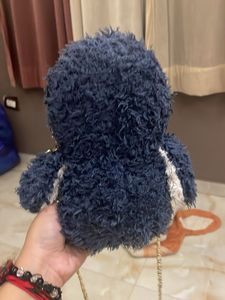 Adorable Plush Penguin Shoulder Bag