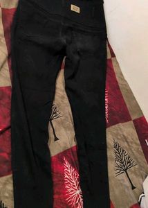 High-Waisted Black Jeans