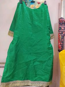 Elegant Green Silk Kurta