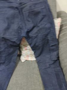 Blue Denim Cargo Pants...