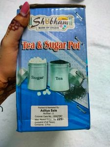 Tea And Sugar Containers Matte Finish