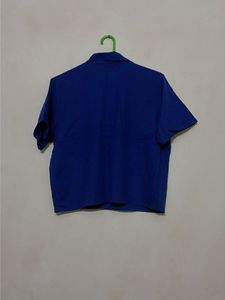 Classic Royal  Blue Button-Up Shirt
