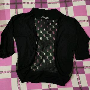 Back Net Black Shrug and top