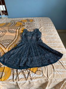 Elegant Teal Embellished Kurta Set with Sharara