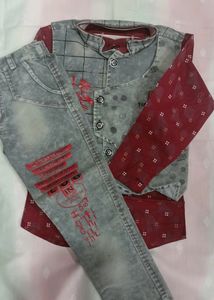 Shirt Paint With Denim Set Of 2