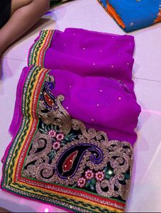 Kashidar Work Saari
