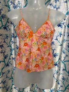 Vintage Zara Floral Print Camisole Top