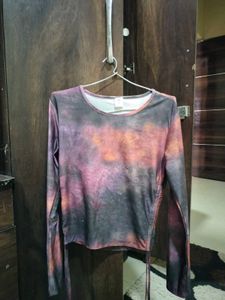 Tie-Dye Long Sleeve Top