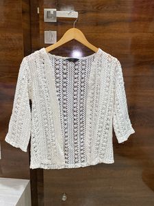 Beautiful White Crochet Shrug