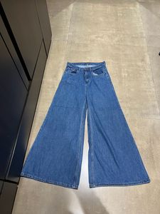 Dark Blue Wide Leg Jeans