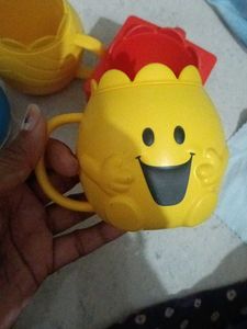 Cute Yellow Mr. Happy Toy Cup