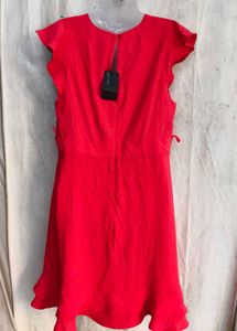 5129. Vibrant Red Mini Dress