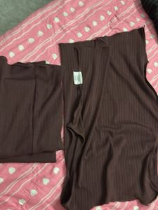 Ribbed Knit Tank &amp; Maxi Skirt Set