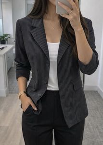 Pinstripe Blazer