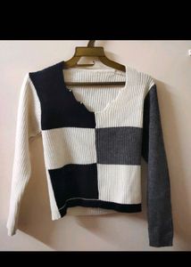 Color Block Knit Sweater