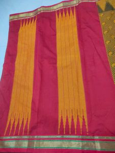 Yellow &amp; Brown saree