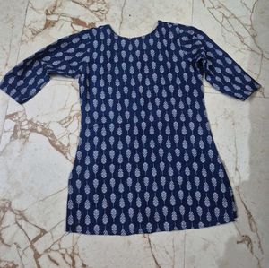 Blue Printed Kurta