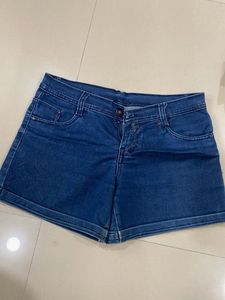 Classic Blue Denim Shorts