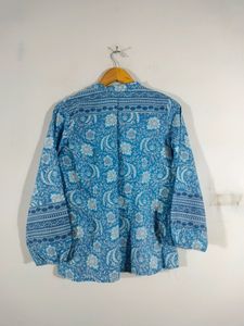 Blue Printed Top (Women's)