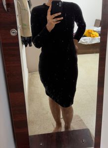 Classic Black Long Sleeve Dress
