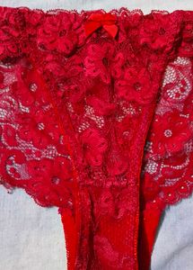 Red Lace Briefs