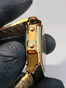 Golden digital Watch unisex
