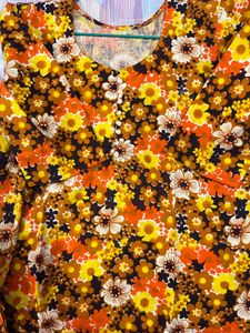 Vintage Floral Print Kurta