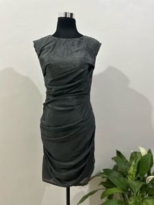 Chic Ruched Sleeveless Mini Dress