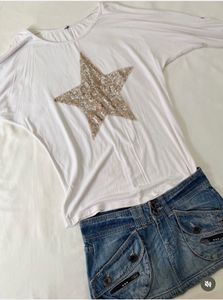 Y2k Sequin Star top