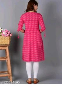 Pink Printed Kurti
