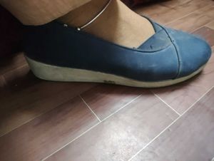 Blue Ballet Flats