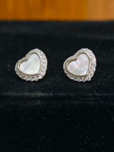 Heart Mother of Pearl Earrings