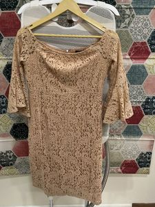 Elegant Lace Bell Sleeve Dress size 8
