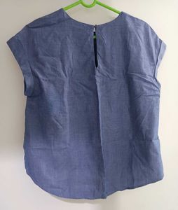 Blue Denim Tunic Top