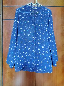 Cute Blue Dog Print Tunic