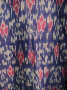 Beautiful Red &amp; Blue Ikkat Print Kurta