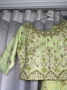 Lucknowi Design Moti Work Legenga Choli Set